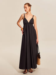 Double Strap V-Neck Cami Dress