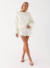 Costella Knit Sweater - Ivory