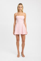 Palm Panel Mini Dress